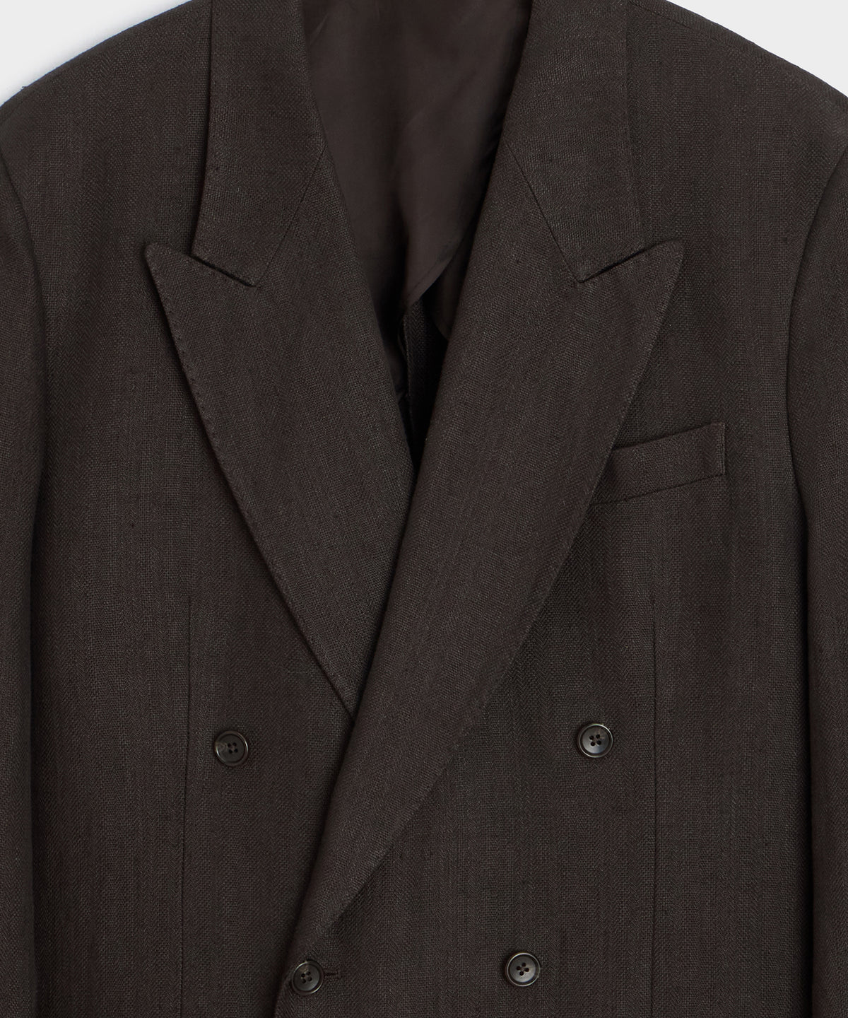Italian Linen Herringbone Wythe Jacket
