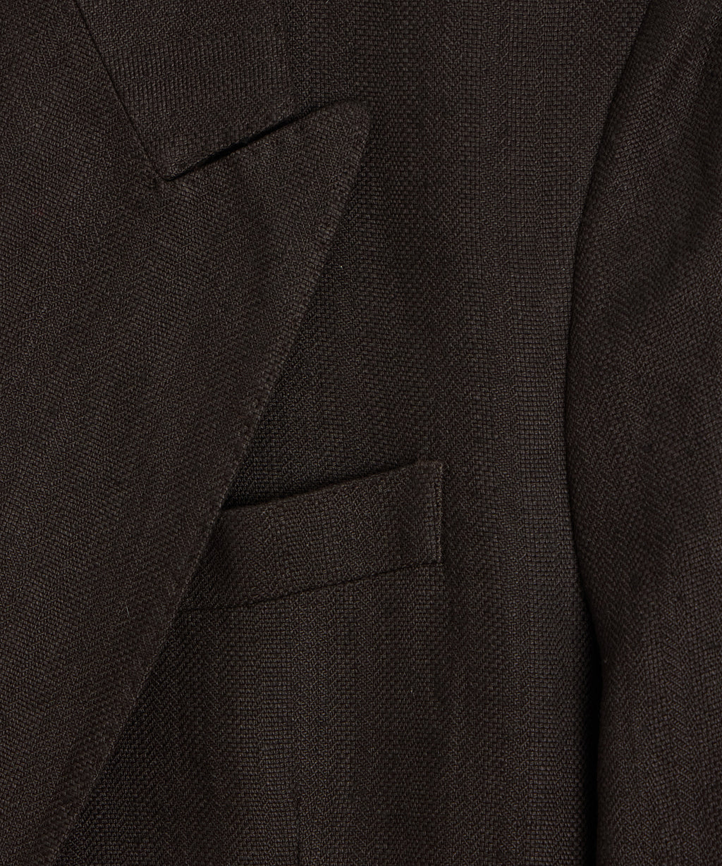Italian Linen Herringbone Wythe Jacket
