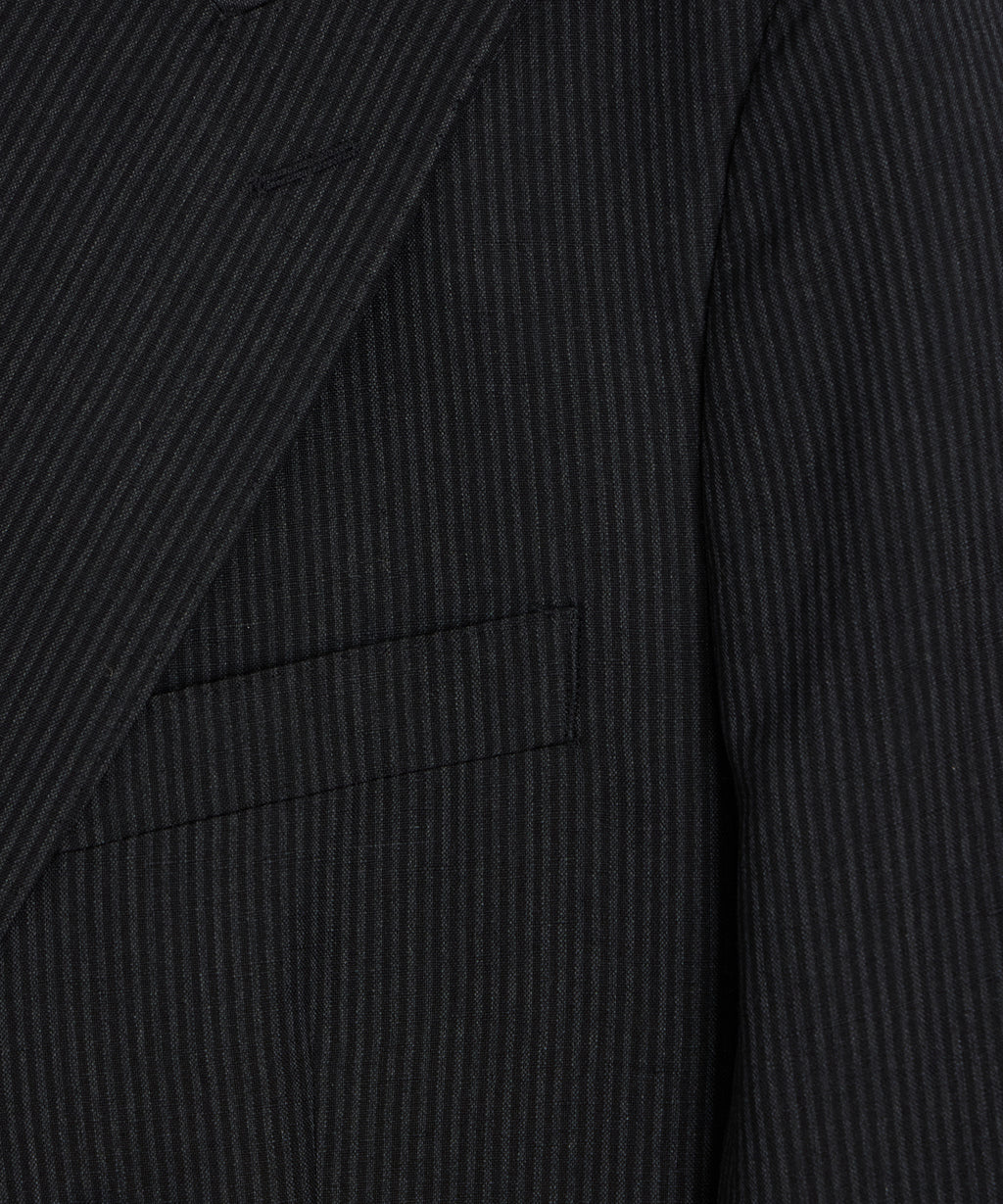 Italian Striped Linen Wythe Jacket
