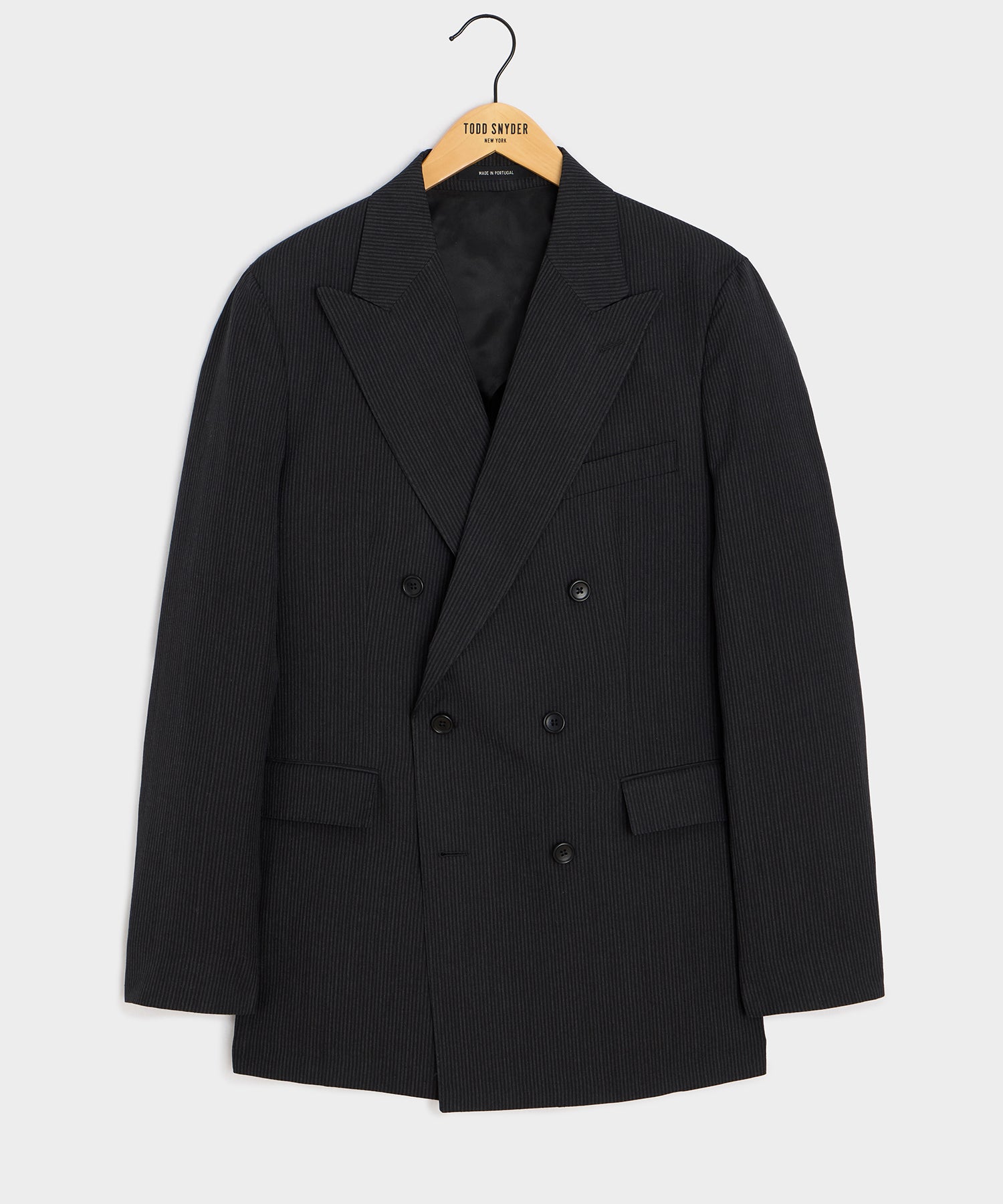Italian Striped Linen Wythe Jacket in Black Stripe – Todd Snyder
