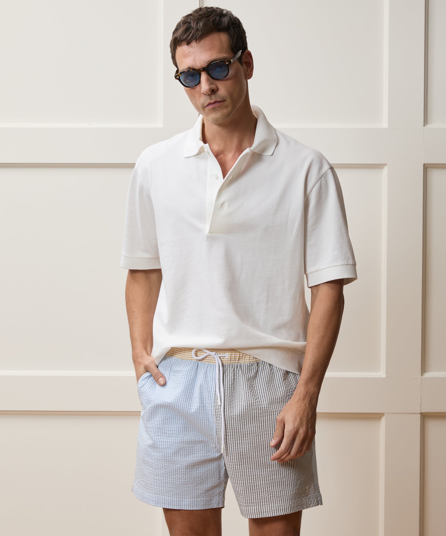 Relaxed Cotton Pique Polo in Simply White – Todd Snyder