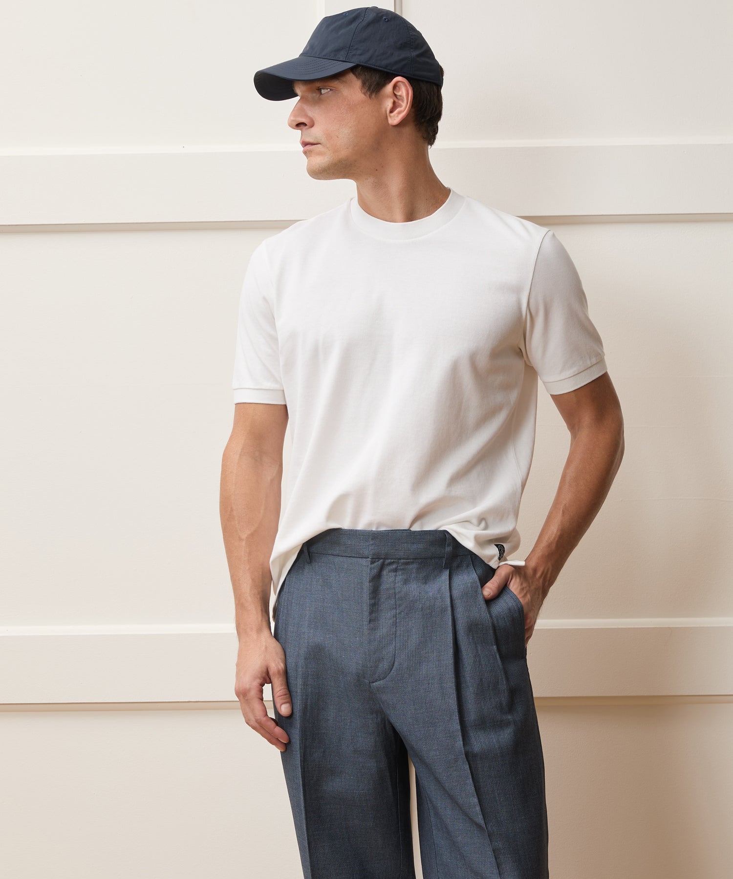 Pique Tee in Simply White – Todd Snyder