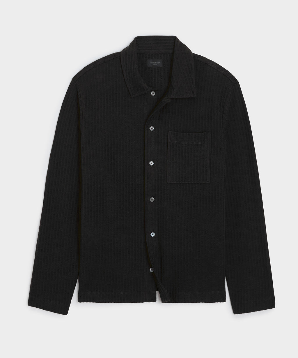 Knit Seersucker Shirt