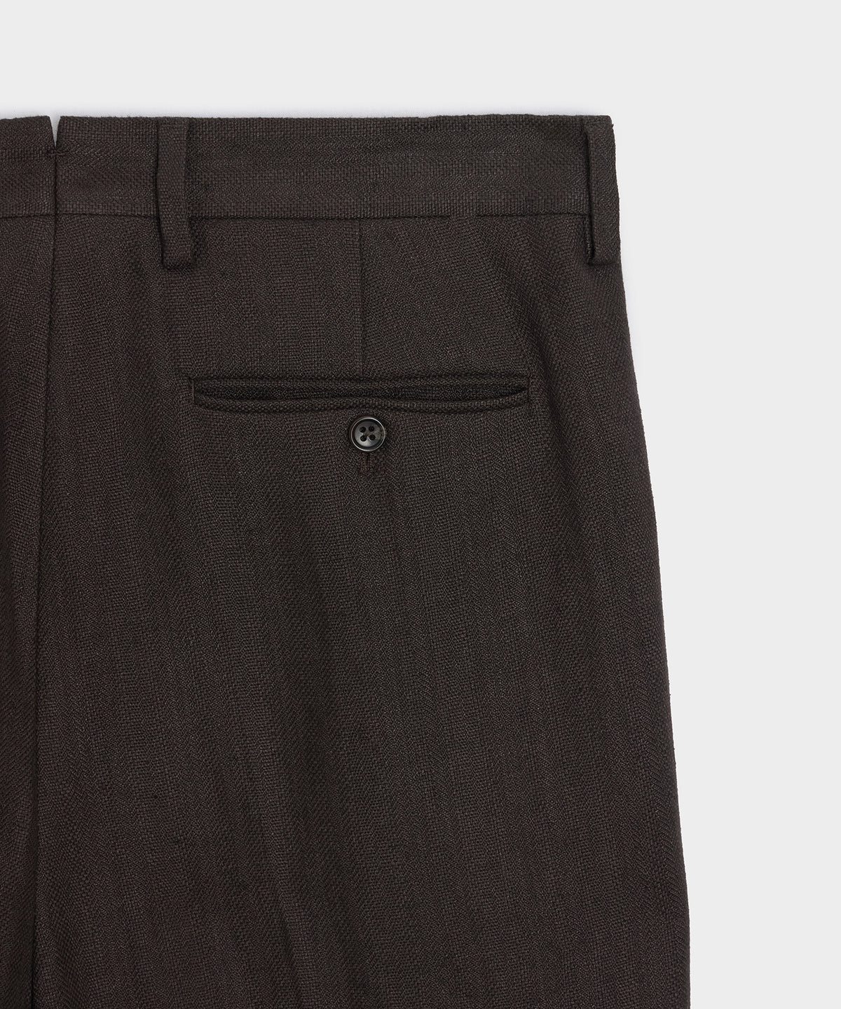 Italian Linen Herringbone Wythe Trouser