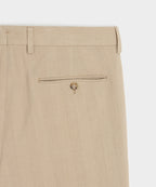 Italian Linen-Silk Herringbone Wythe Trouser