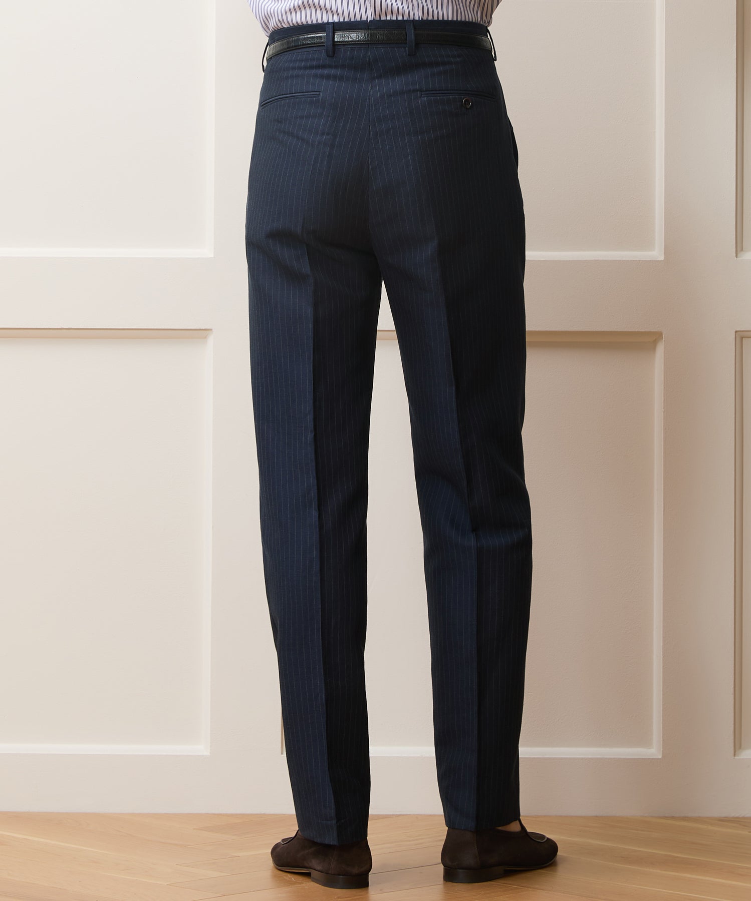 Italian Linen-Cotton Wythe Trouser in Navy Stripe – Todd Snyder