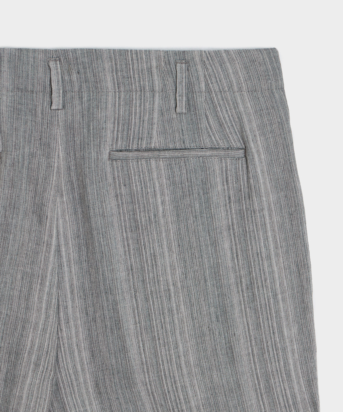 Italian Multi-Stripe Linen Hollywood Trouser
