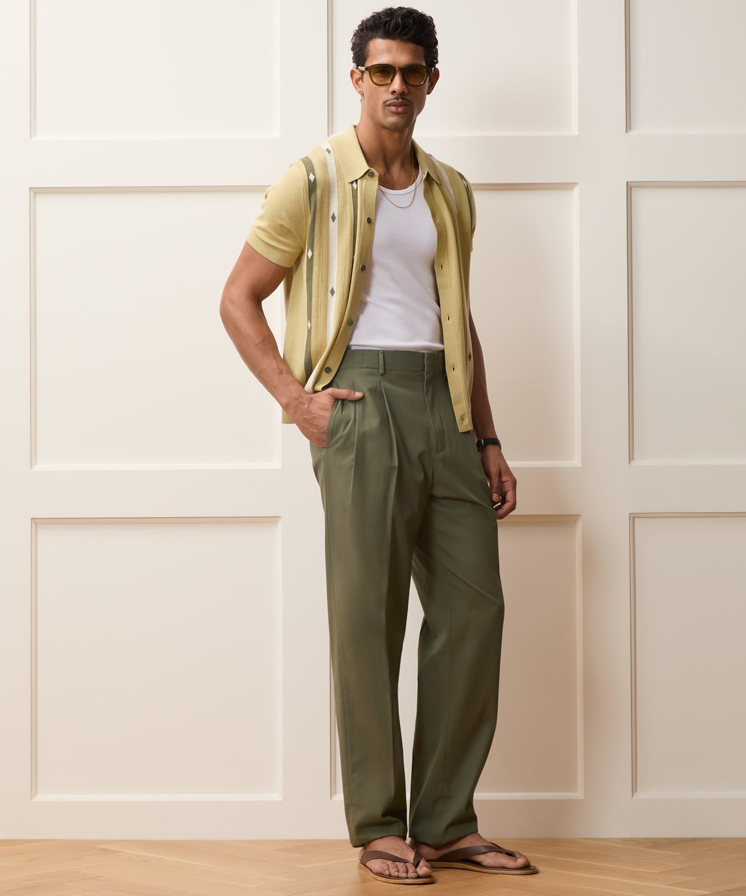 Italian Cotton Hollywood Trouser in Olive – Todd Snyder
