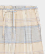 Italian Linen Plaid Leisure Short