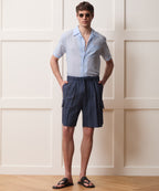 Italian Wool-Linen Cargo Short