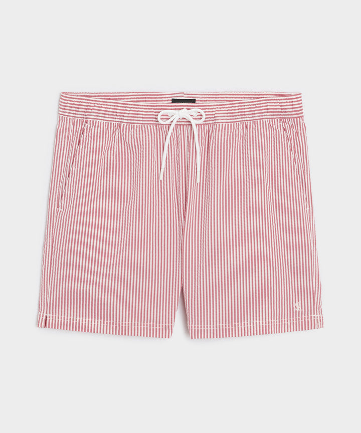 5" Seersucker Montauk Swim Trunk