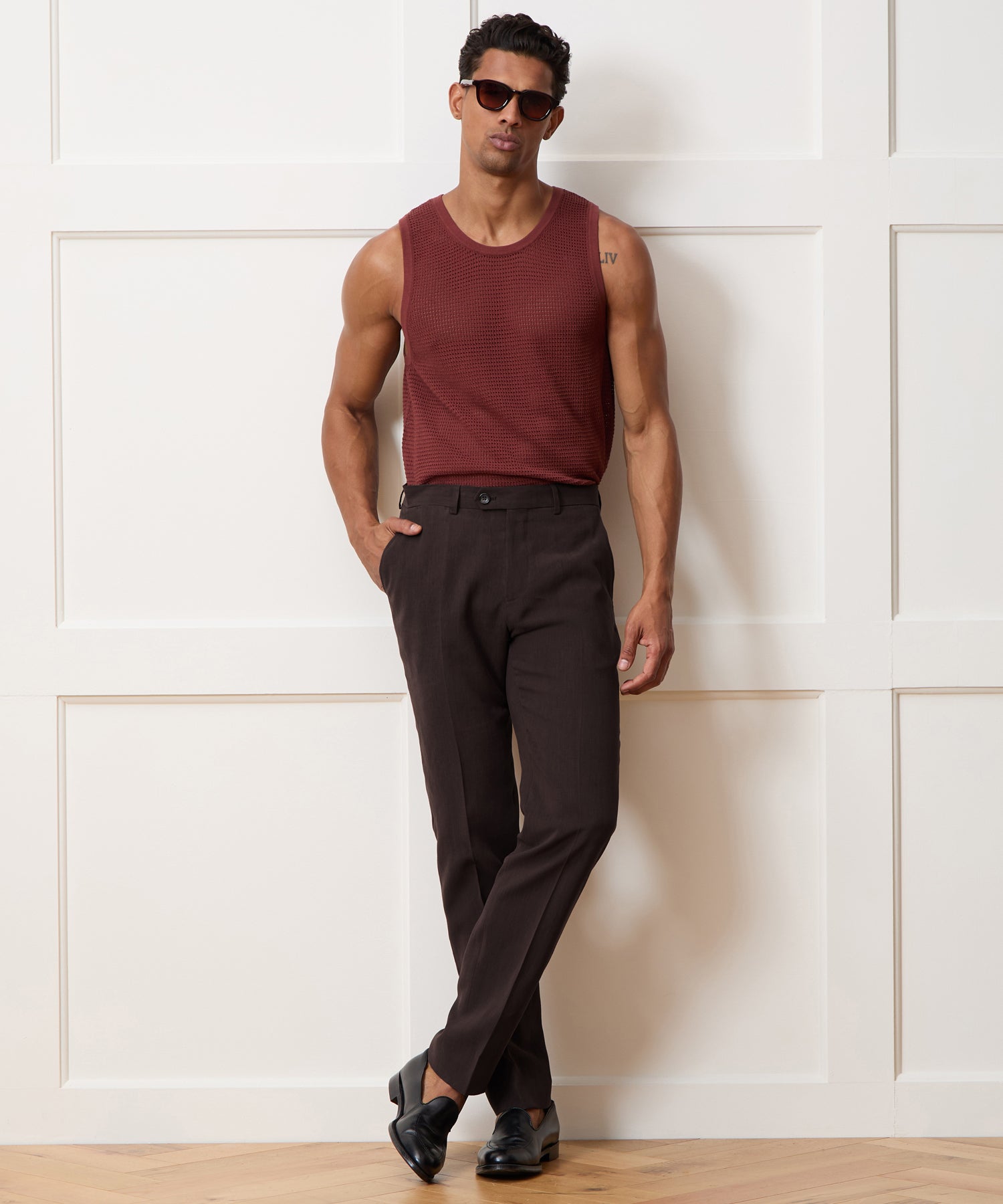 Italian Sueded Linen Sutton Suit