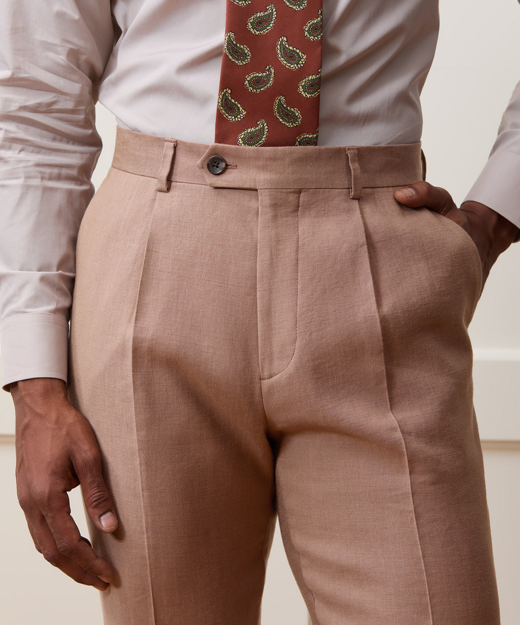 Italian Linen Blend Madison Trouser