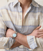 Italian Linen Plaid Big Shirt