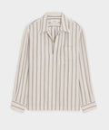 Striped Linen Popover Shirt