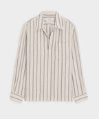 Striped Linen Popover Shirt