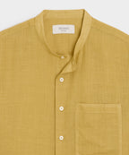 Voile Band Collar Big Shirt