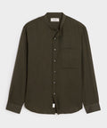 Voile Band Collar Big Shirt