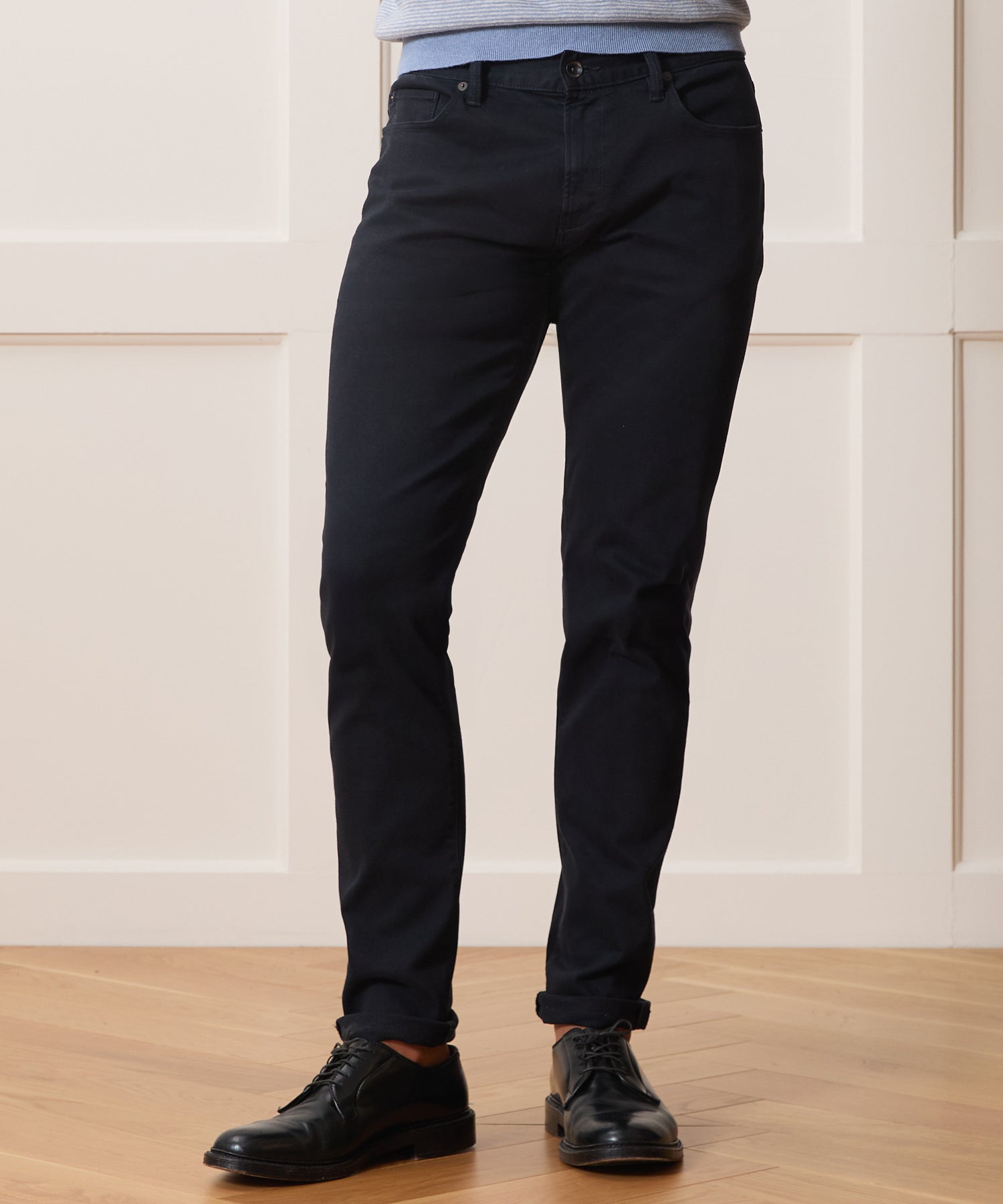メンズウェア 8gshoot CENTER PRESS ADJUSTABLE PANTS Slim Fit 5-Pocket Chino in Nightwatch – Todd Snyder