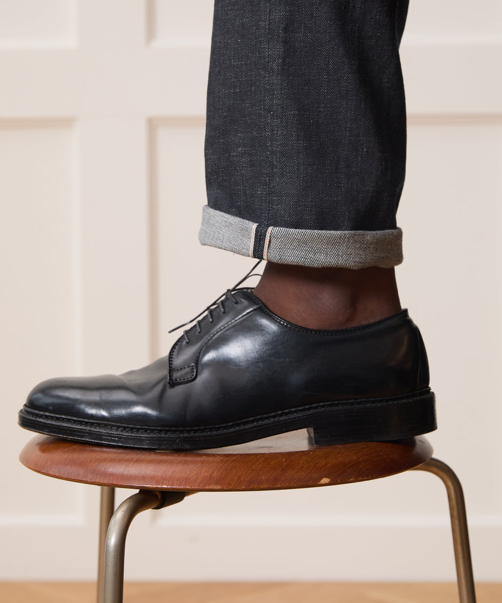 Straight Fit Japanese Selvedge Stretch Jean in Indigo