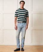 High-Rise Slim Fit Jean in Light Indigo