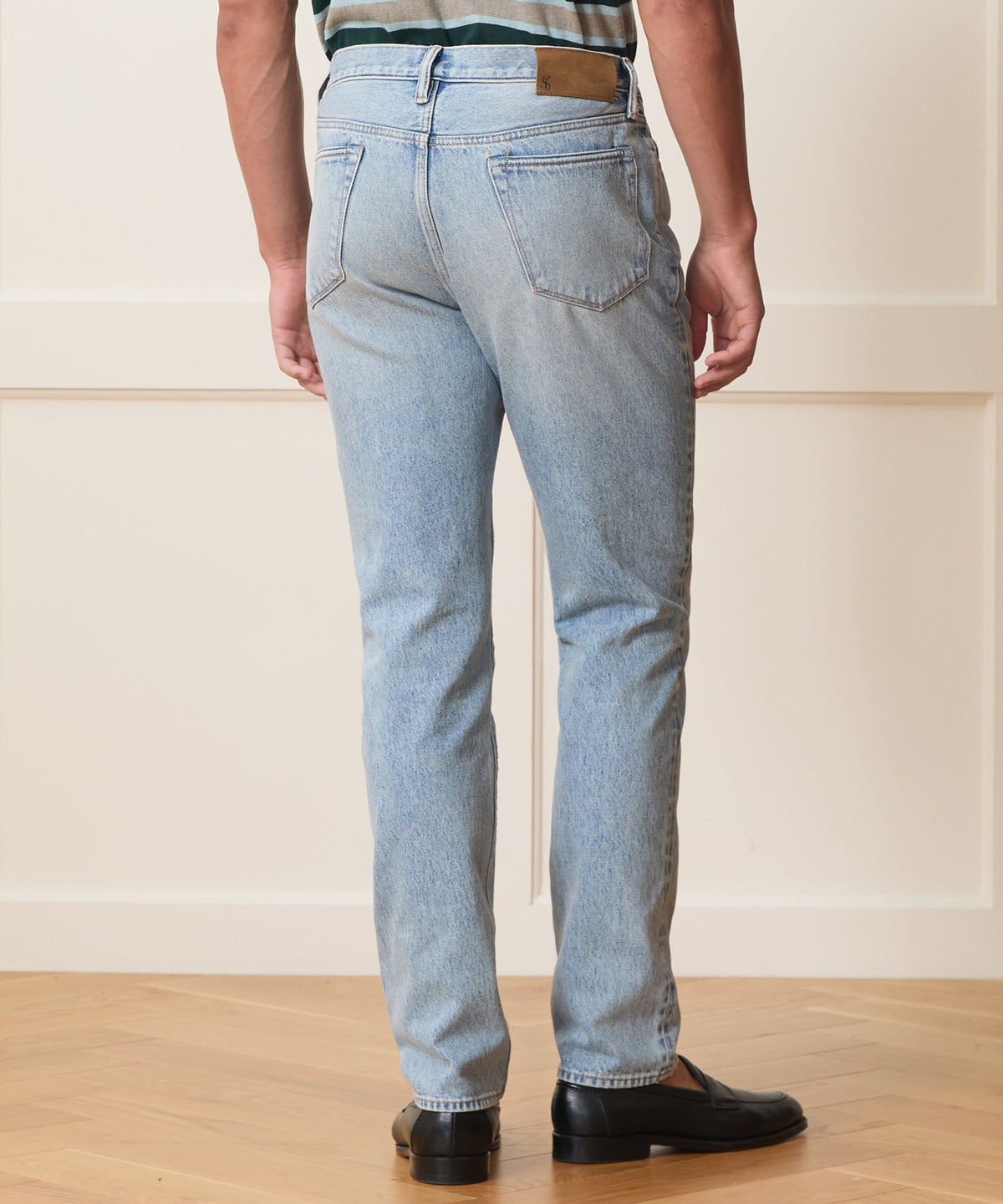 High-Rise Slim Fit Jean in Light Indigo