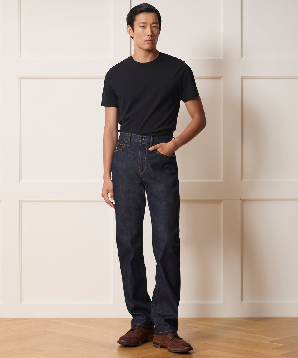 Straight Fit Jean in Indigo Rinse