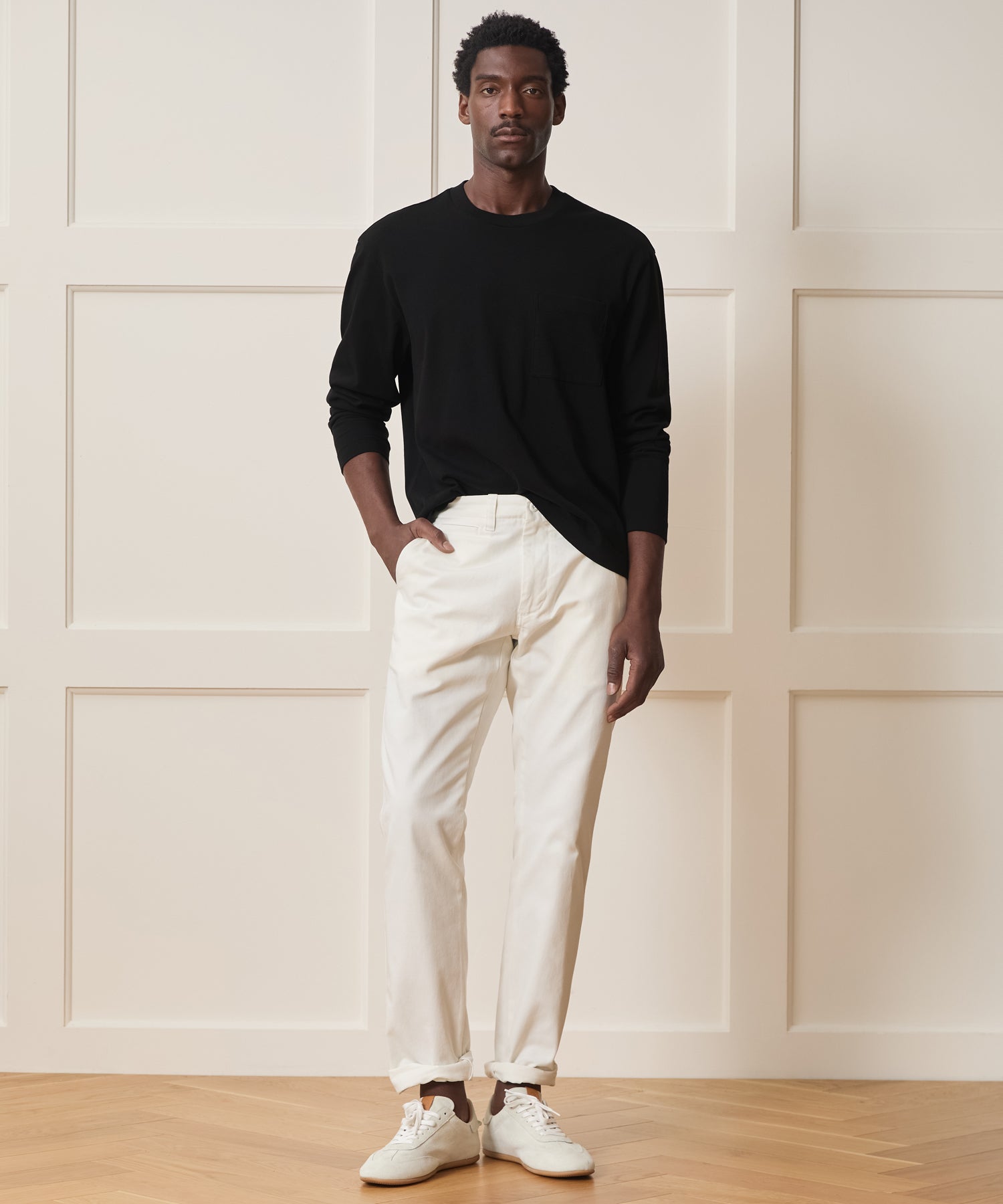 Boxy Jersey Tee in Pitch Black – Todd Snyder