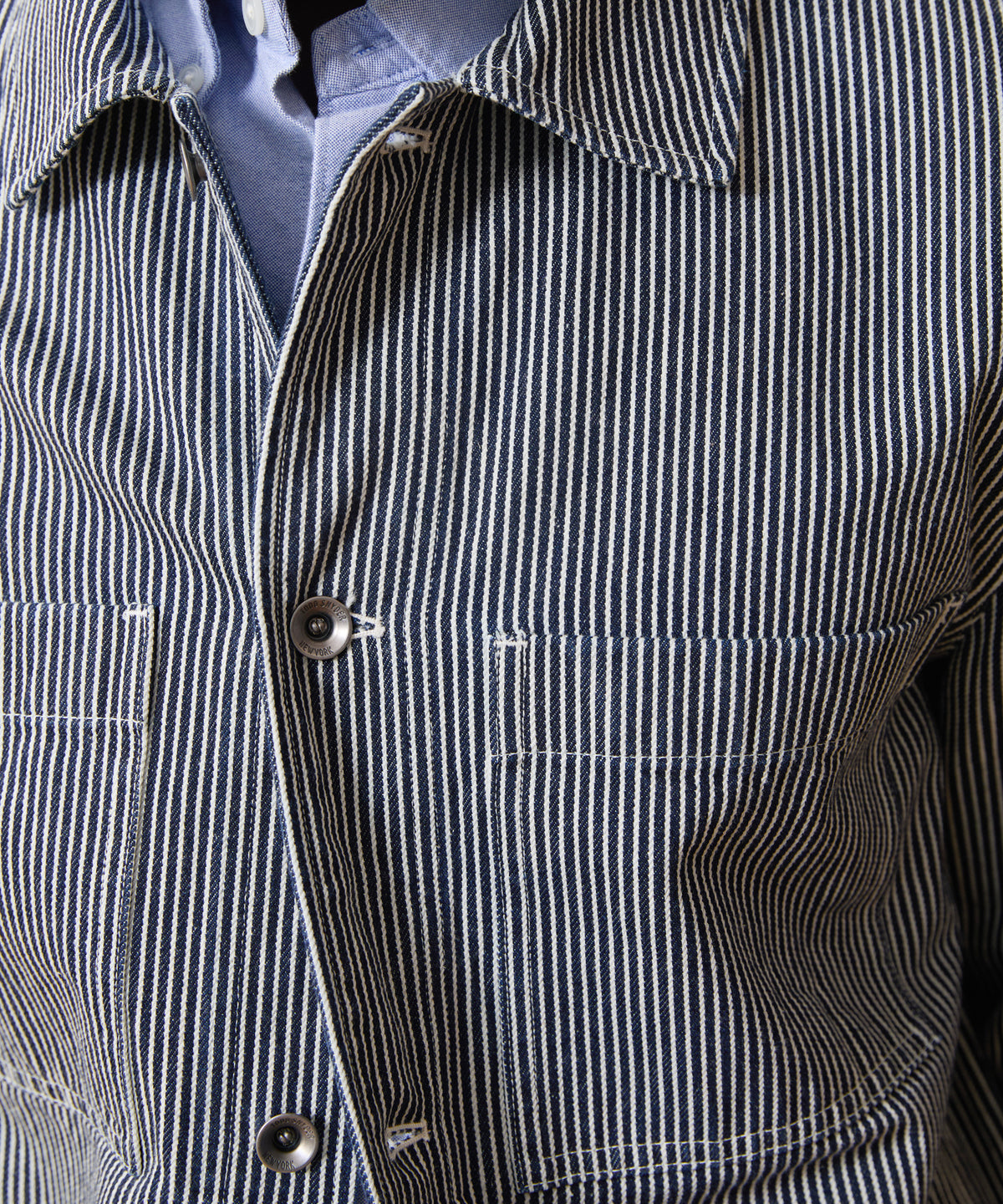 Hickory Stripe Denim Jacket
