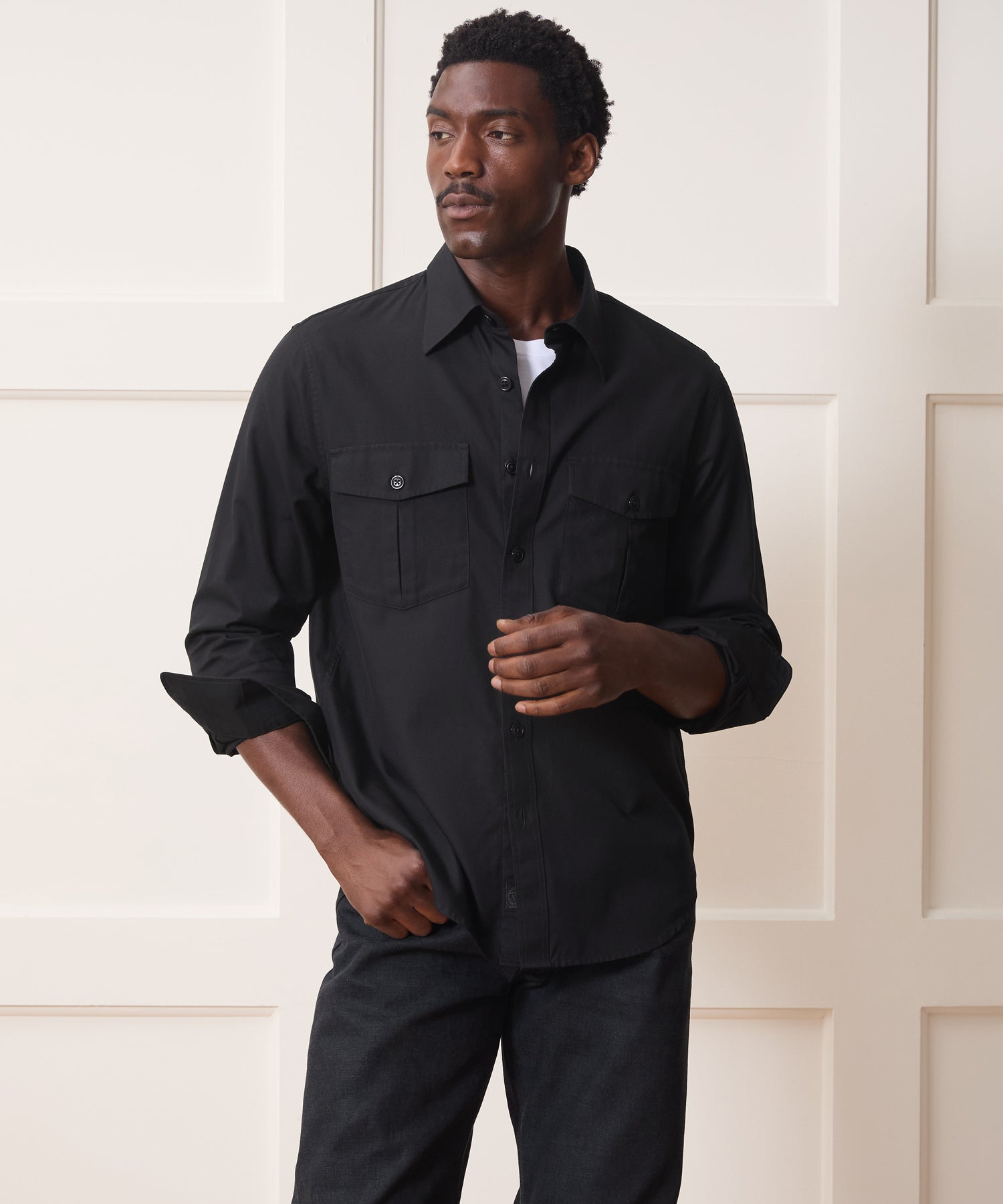 Alps Shirt in Black – Todd Snyder