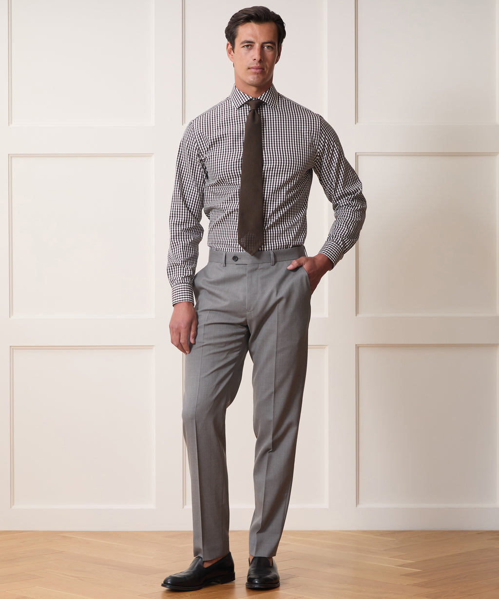 Cotton Spread Collar Dress Shirt
