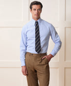 Poplin Long Point Collar Dress Shirt