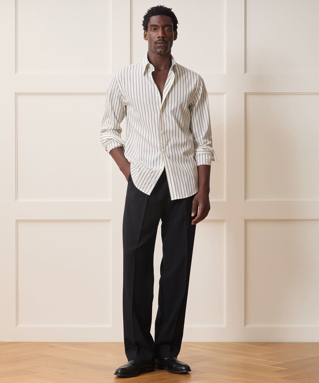 Poplin Long Point Collar Dress Shirt
