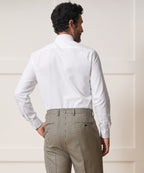 Cotton Poplin Long Point Collar Dress Shirt