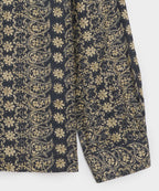 Linen Batik Camp Collar Shirt