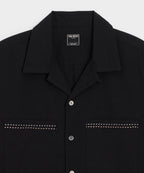 Embroidered Camp Collar Shirt
