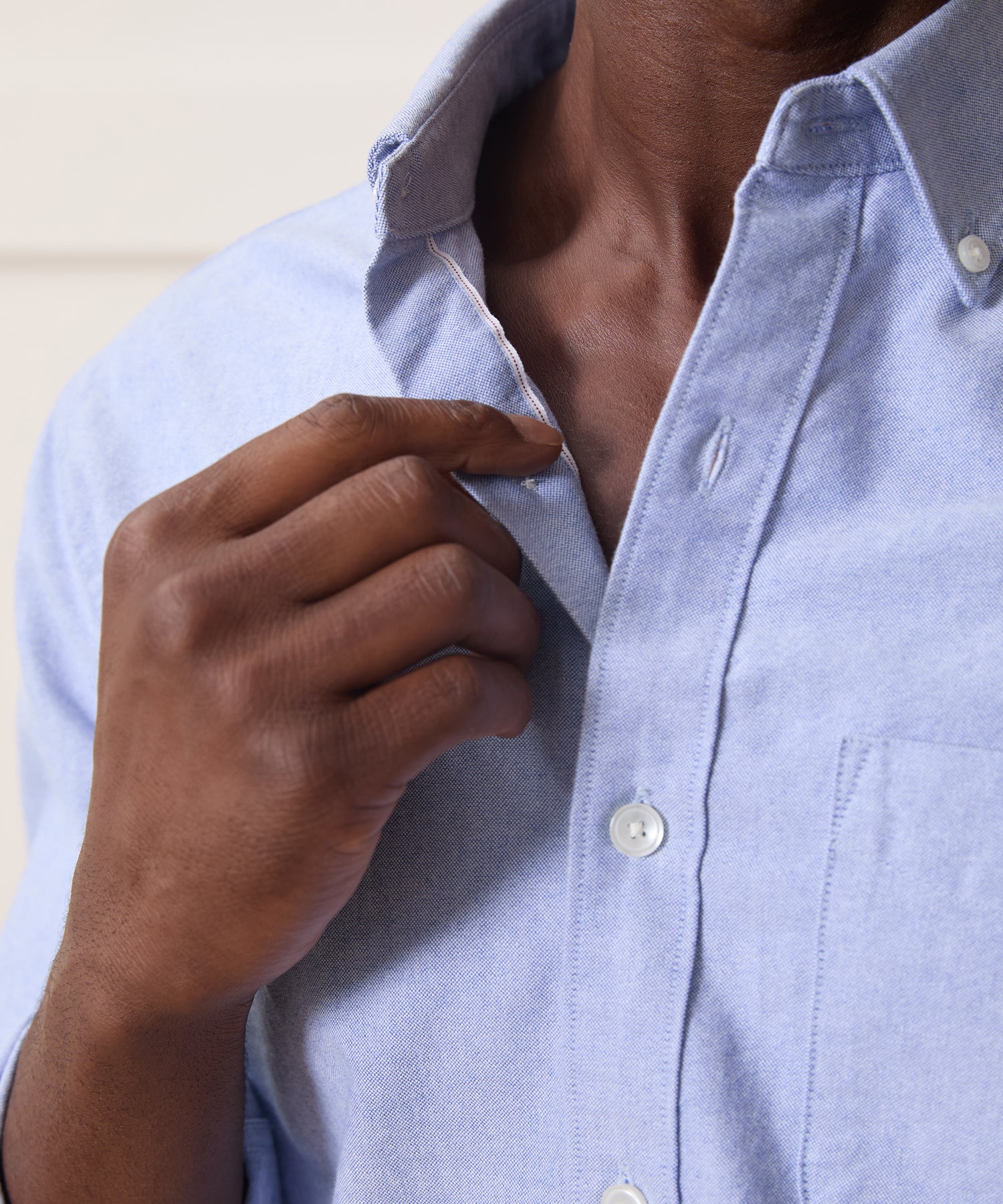 Classic Fit Japanese Selvedge Oxford Button-Down Collar Shirt in