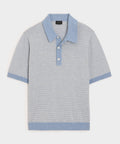 Linen Stripe Sweater Polo