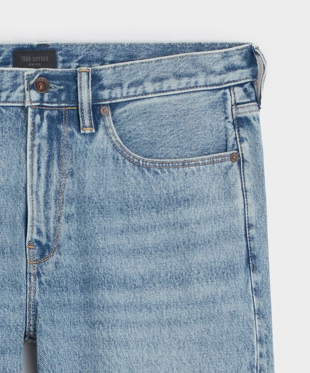 Slim Fit Jean in Washed Blue