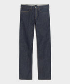 Straight Fit Japanese Selvedge Stretch Jean in Indigo