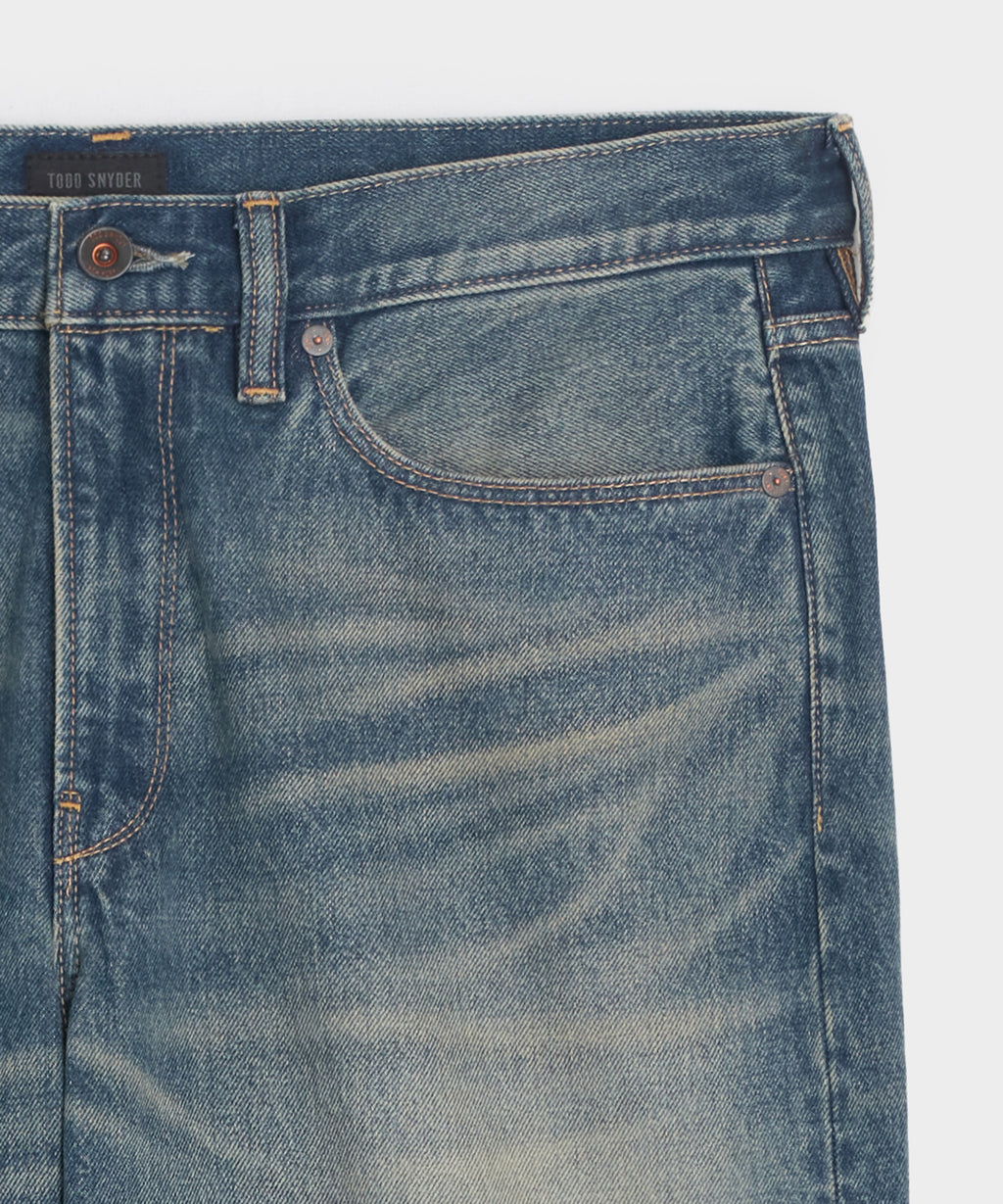 Relaxed Fit Jean in Worn Dark Indigo