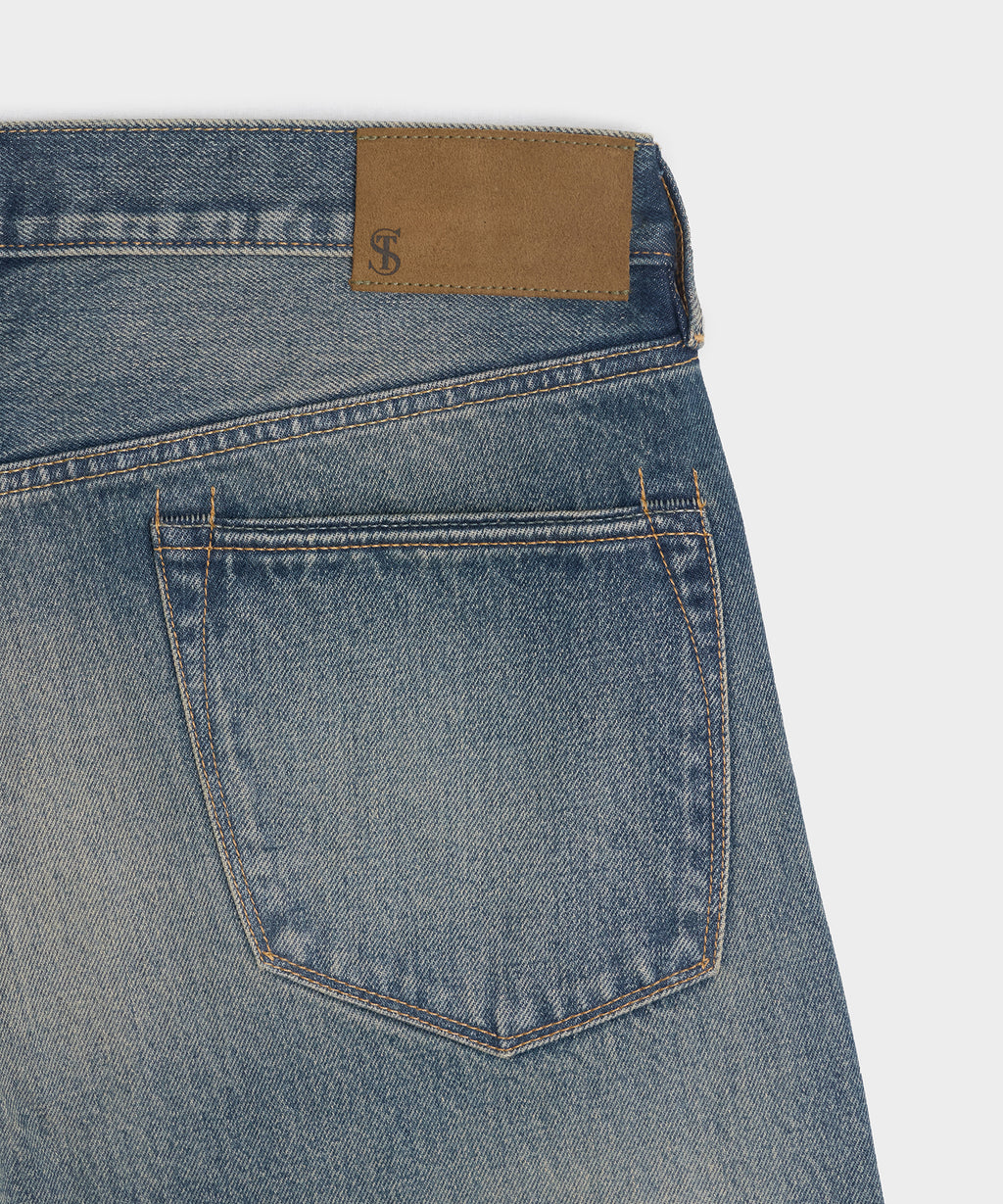 Relaxed Fit Jean in Worn Dark Indigo