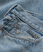 Straight Fit Jean in Washed Blue