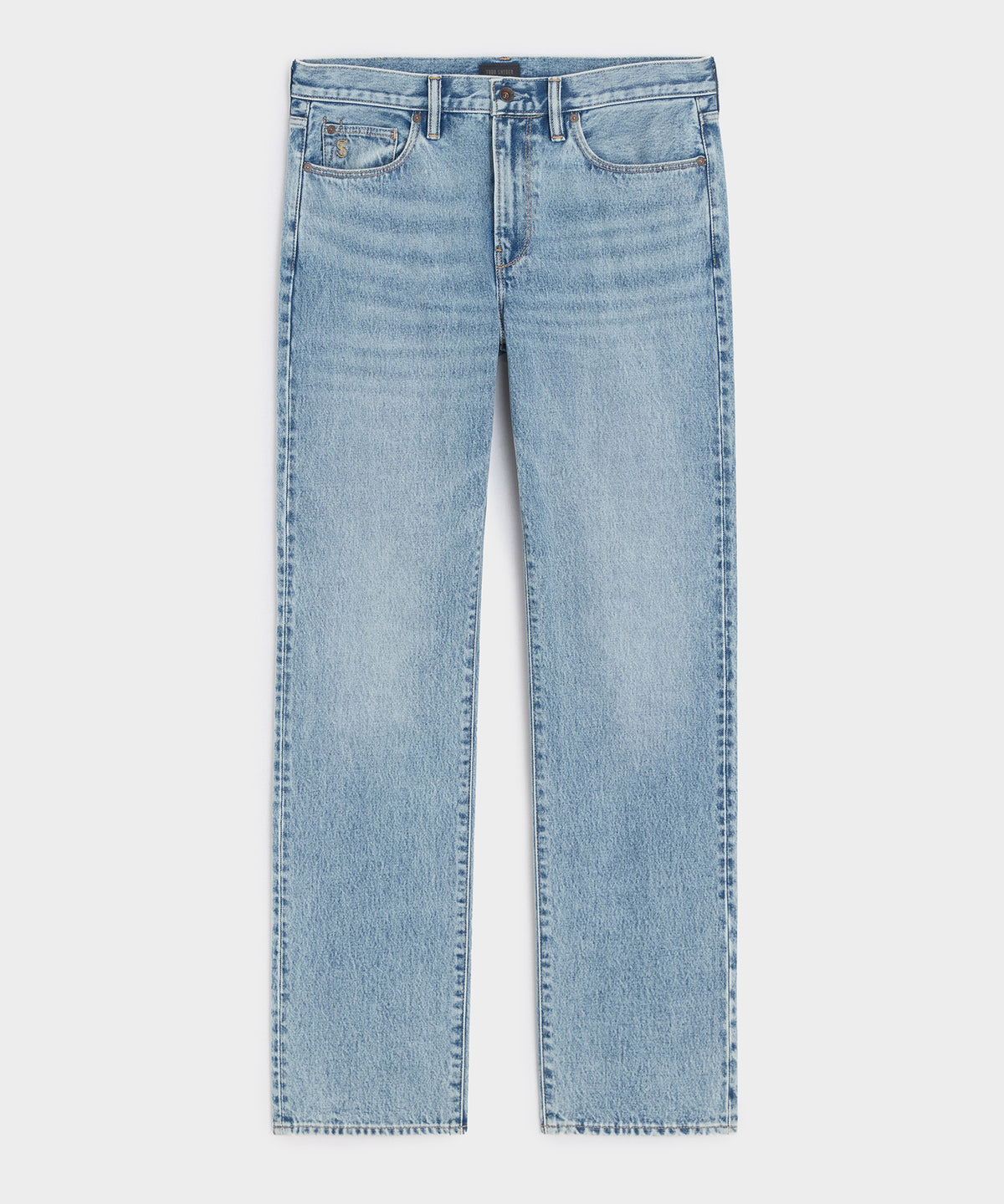 Straight Fit Jean in Washed Blue