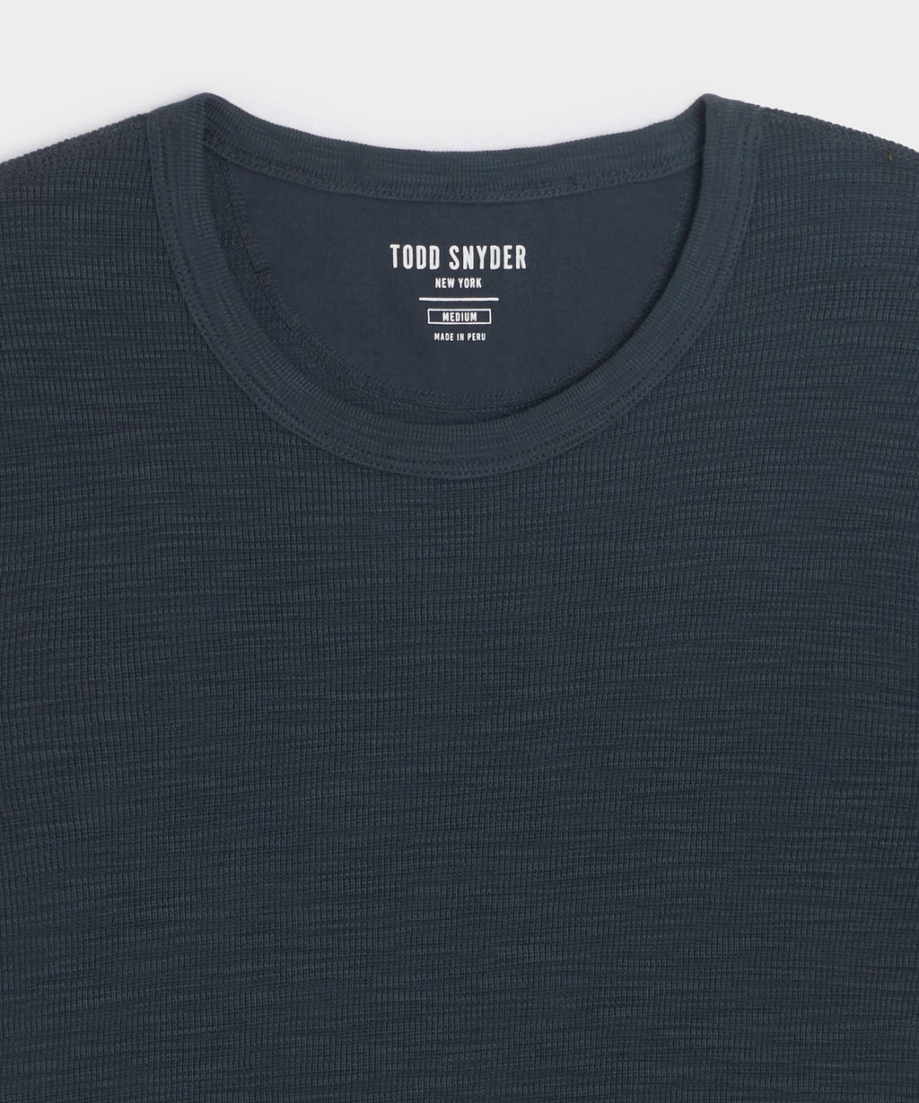 Lightweight Mini Waffle Tee