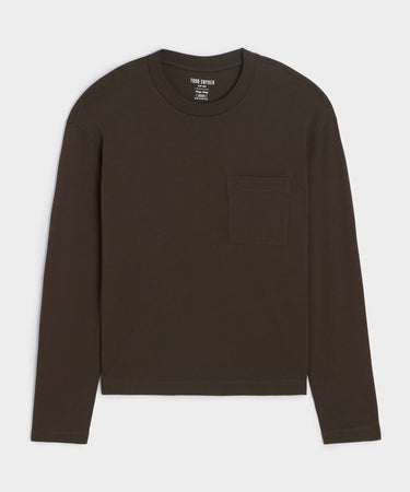 Boxy Jersey Tee in Espresso Bean – Todd Snyder