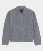 Hickory Stripe Denim Jacket