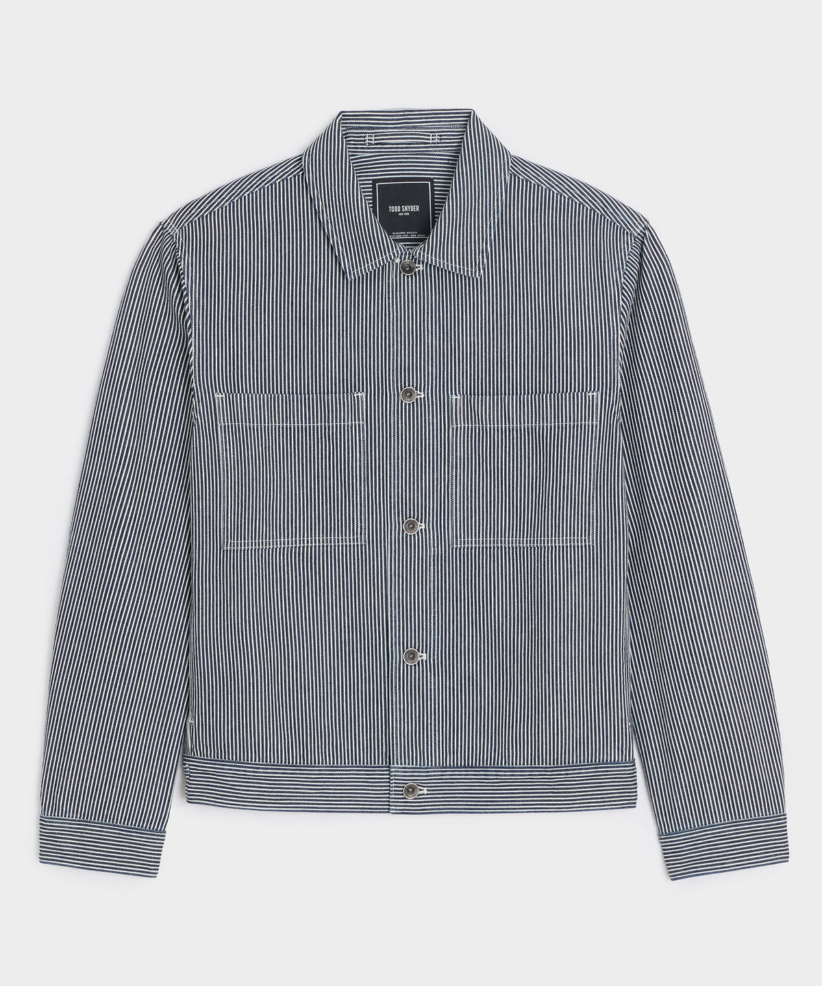 Hickory Stripe Denim Jacket