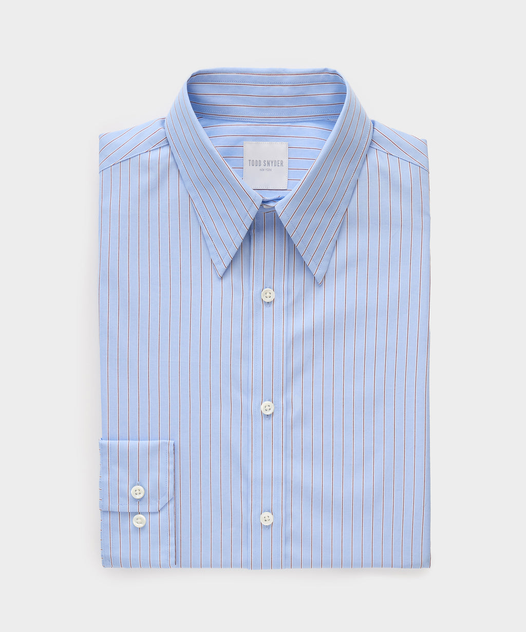 Poplin Long Point Collar Dress Shirt