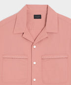 Embroidered Camp Collar Shirt